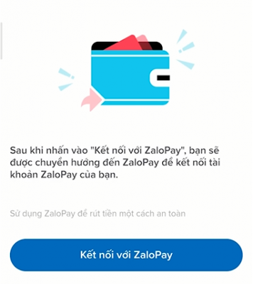 Chuyển tới tài khoản Zalo pay nếu chọn PTTT Zalo