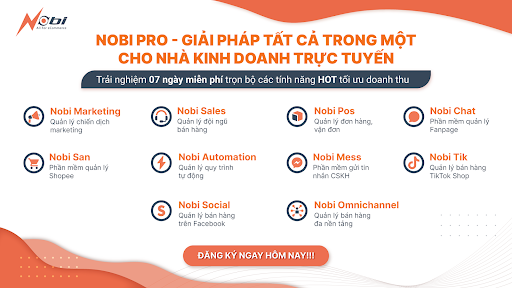 Nobipro là giải pháp tất cả trong một cho nhà bán hàng trực tuyến