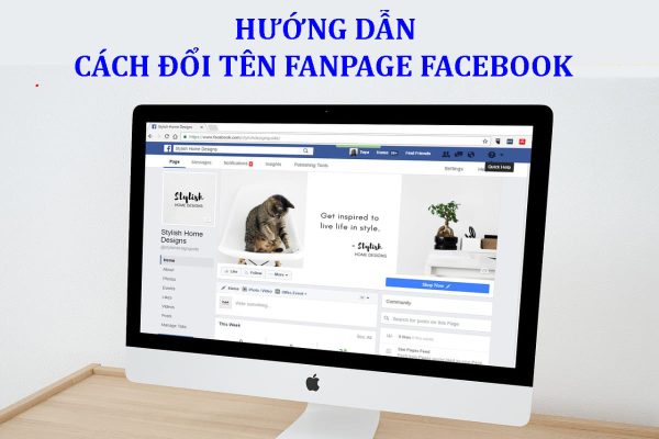 Cách đổi tên Fanpage Facebook trên máy tính