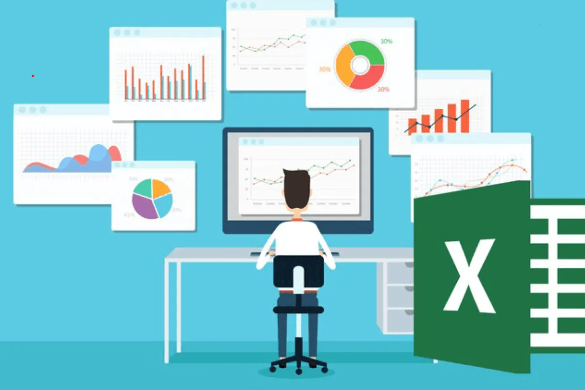 Excel cho phép người dùng hiển thị dữ liệu đơn hàng theo từng hàng và cột, giúp việc theo dõi và thống kê trở nên trực quan và dễ dàng.