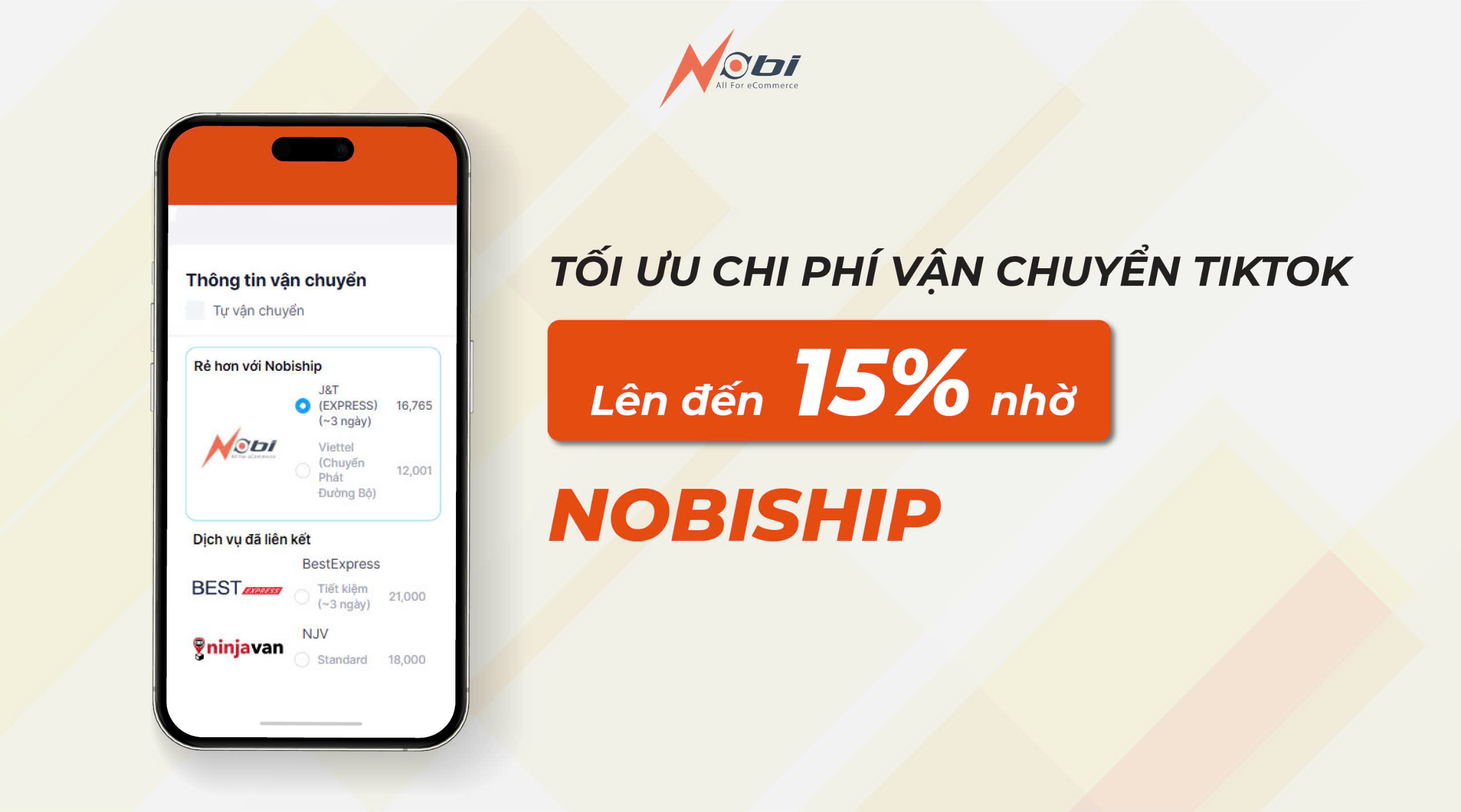 Tối ưu chi phí vận chuyển TikTok lên đến 15% nhờ Nobi Ship